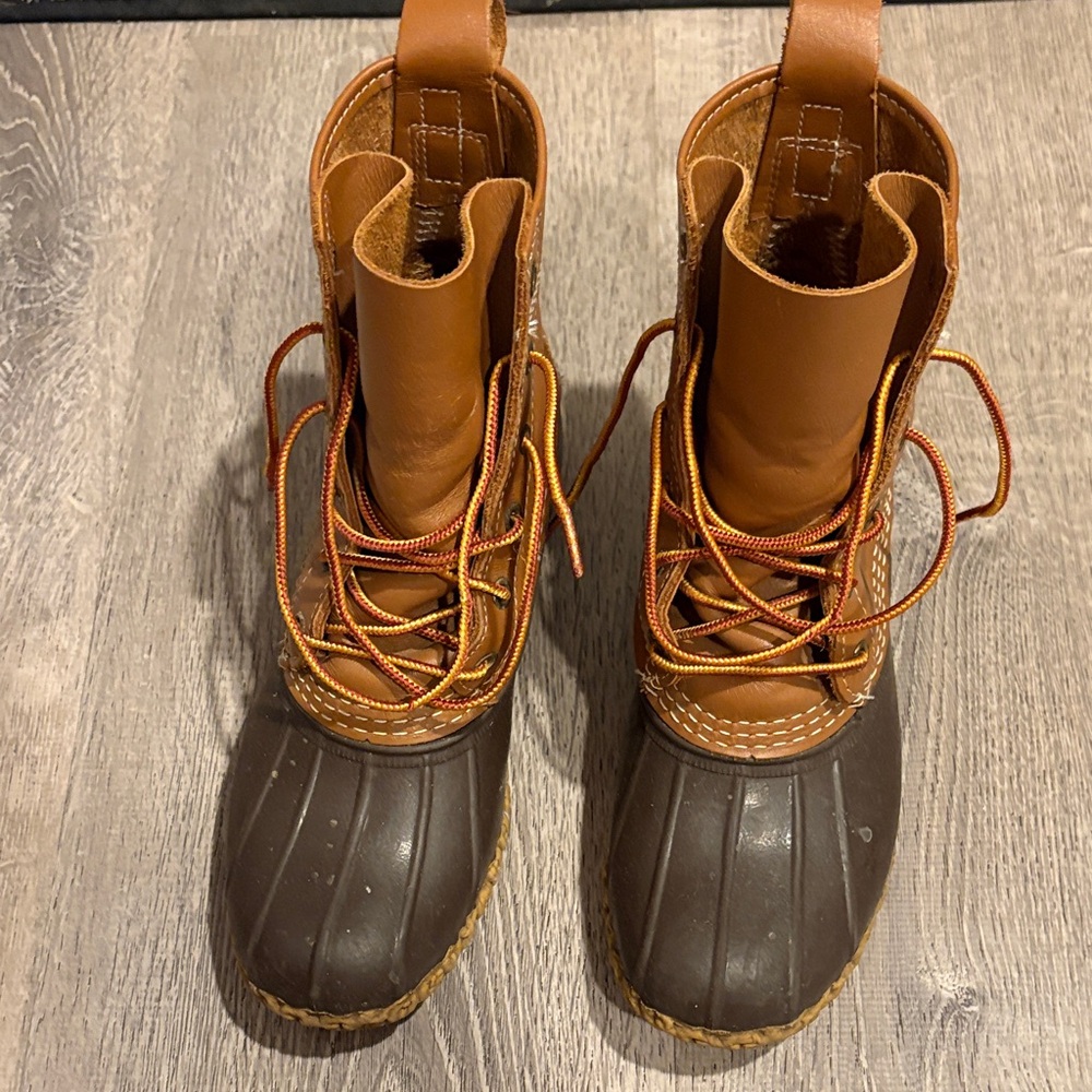 L.L. Bean Brown and Tan Winter Boots